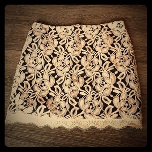 Forever 21 lace mini skirt